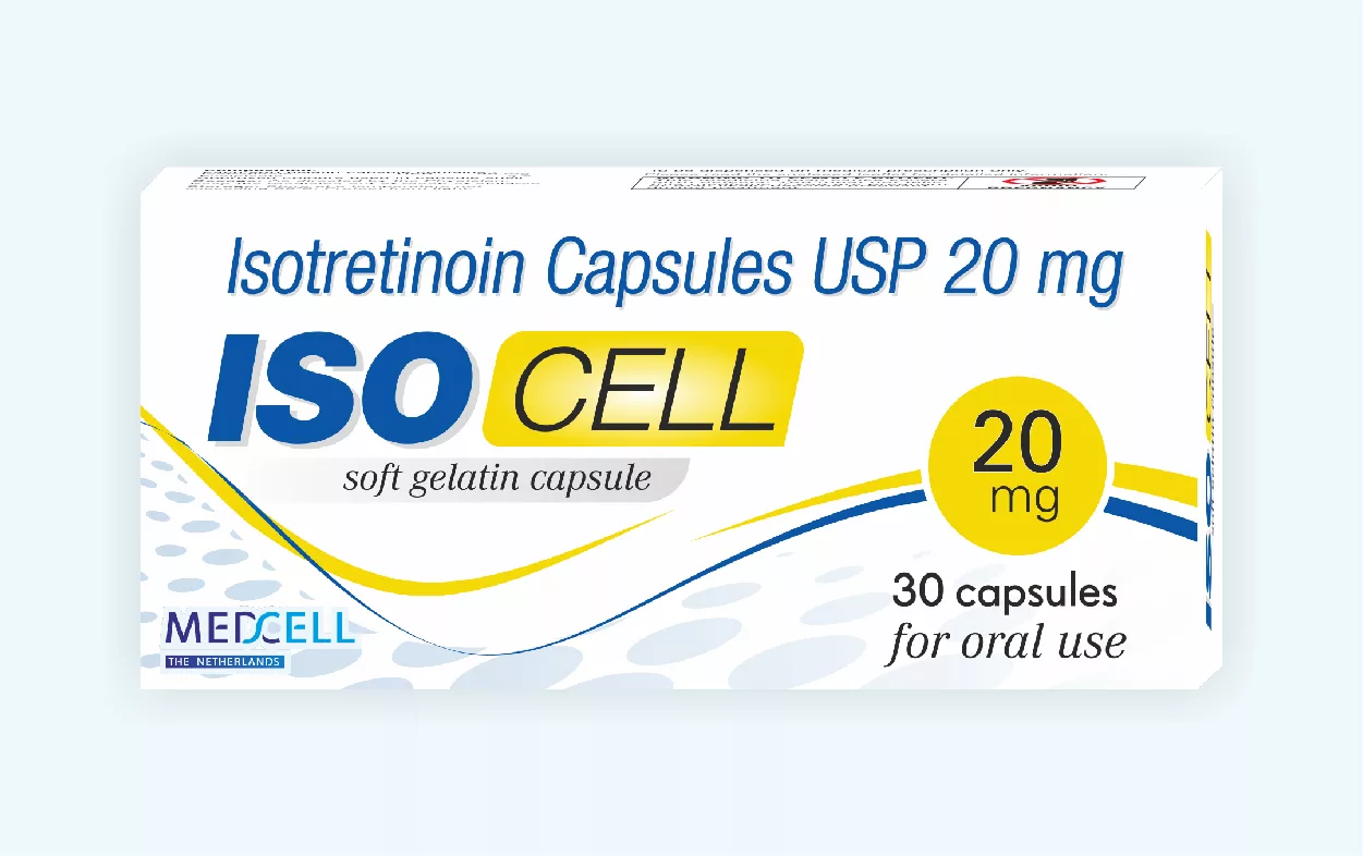 super speciality - ISO CELL 20 mg (Isotroin 20 mg) - Retinoids for acne | Niche Pharmaceutical Products